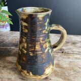 Magnificent pyrite stone jug, unique piece by French ceramist Caty Bie.