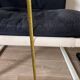 Fauteuil IKEA vintage velours et tube