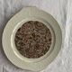 Plat à gâteaux en faïence motif cachemire vintage