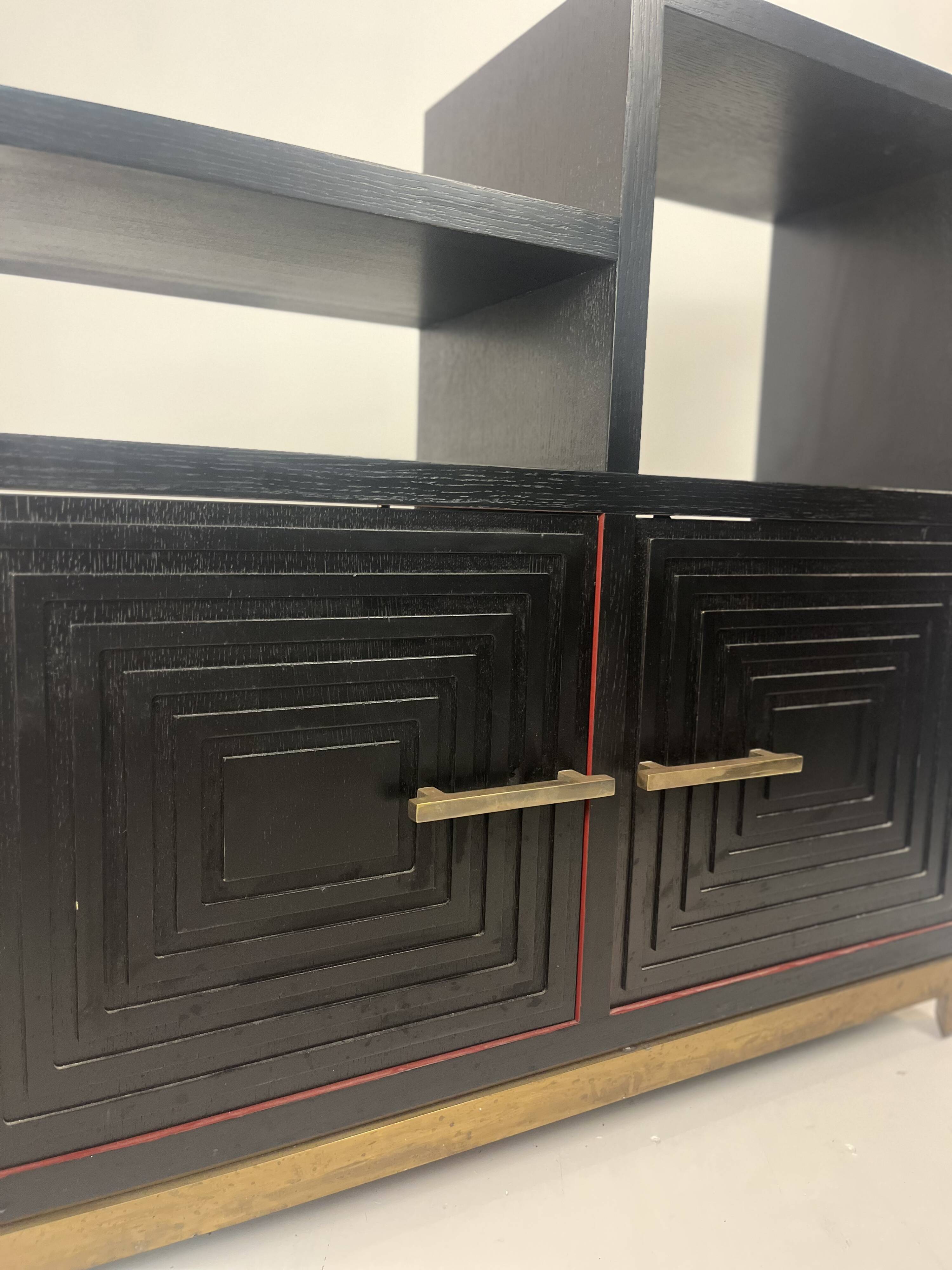 Meuble buffet asymétrique des années 1990