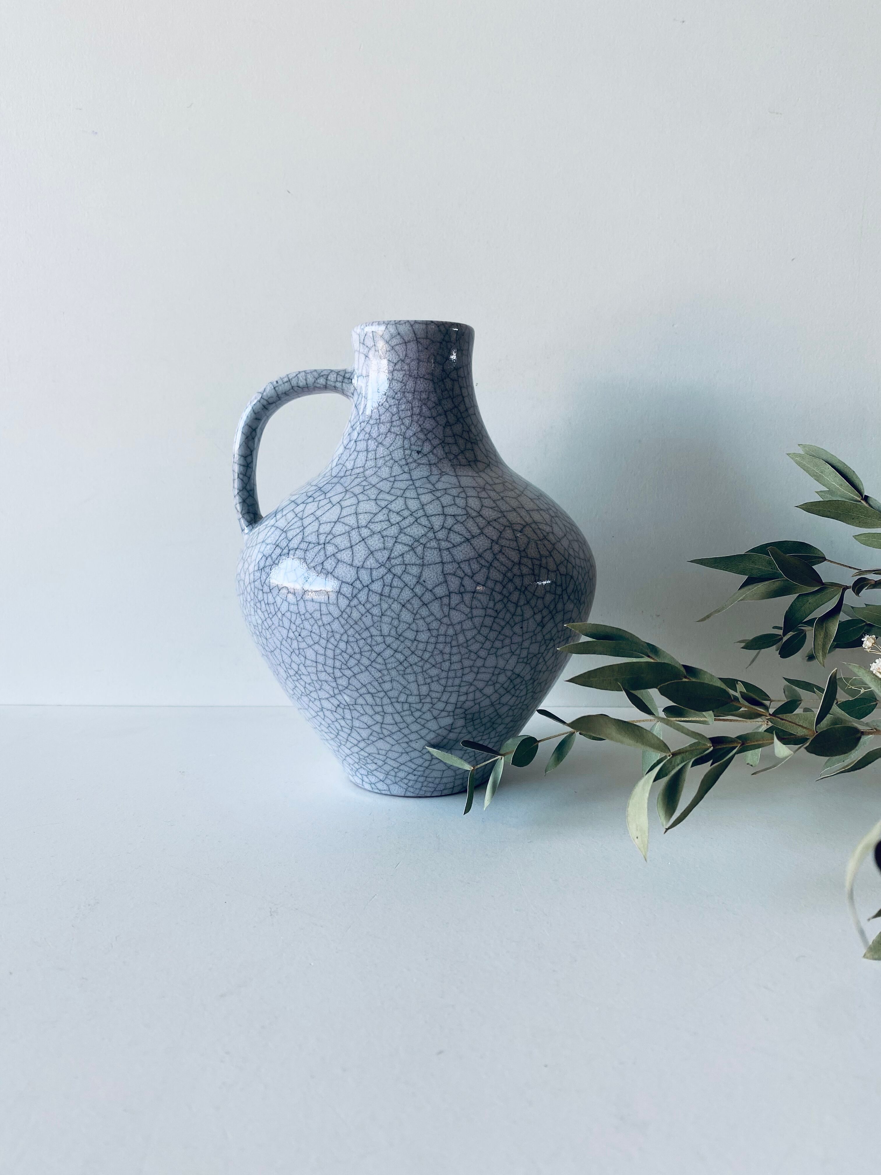 Vintage ceramic pottery cracked effect