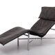 Leather chaises lougues by Tord Björklund for Ikea, 1980s