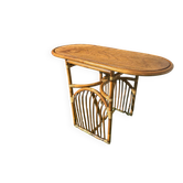 Oval rattan table