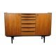Scandinavian mini buffet sideboard in teak, Denmark 1960s