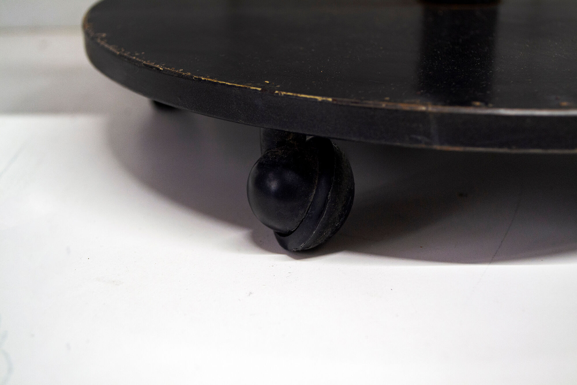 Bedside table shapes in wood and painted iron, marble details, 80s