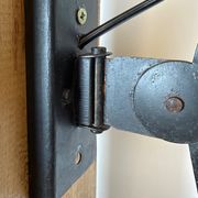 Industrial Black Scissor Wall Lamp, 1950s