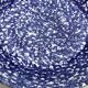 Flat hollow blue speckled Italian Vintage