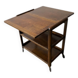 Desserte extensible ou table d'appoint Art Déco vintage des années 1930
