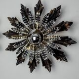 Sun and floral appliques by Ferro Arte, Spain, 1970