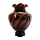 Purple opaline vase of the 20th century