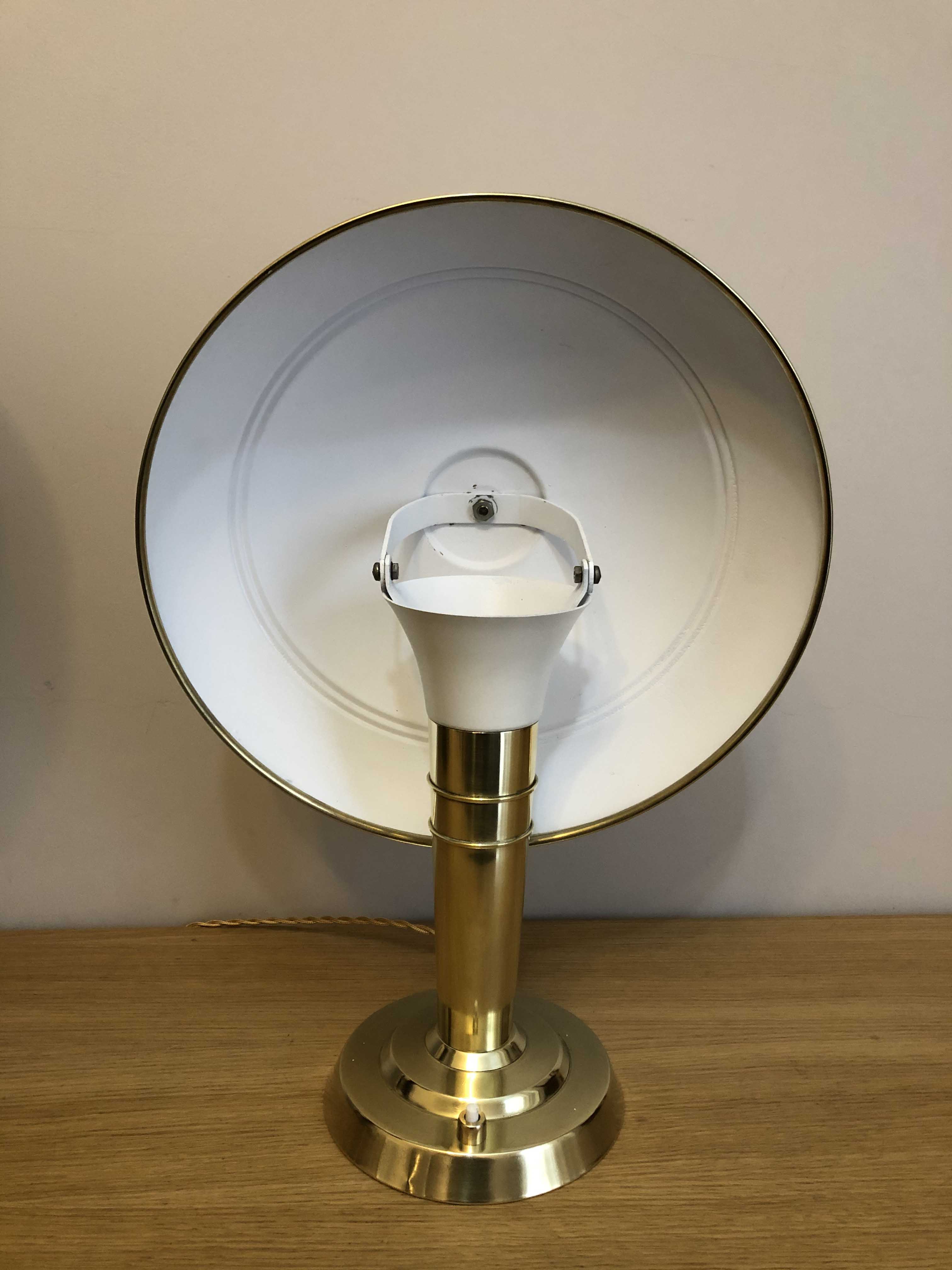 Old brass mushroom lamp 1930