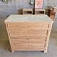 Walnut chest of drawers with white marble.