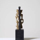 Pied de lampe sculpture Philippe Gabriel Papineau
