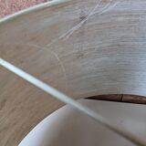 Danish teak and fiberglass pendant lamp from the 50s/60s