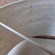 Danish teak and fiberglass pendant lamp from the 50s/60s