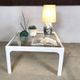 Coffee table with glass top by Peter Ghyczy for Horn Collection, 1960s