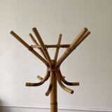 Rattan Parrot Coat Rack