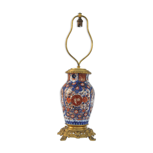 Pied de lampe en porcelaine - imari
