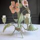 Ancien lustre fleuri italien
