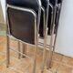 Set of 4 vintage folding chairs Plichaise Souvignet 70s