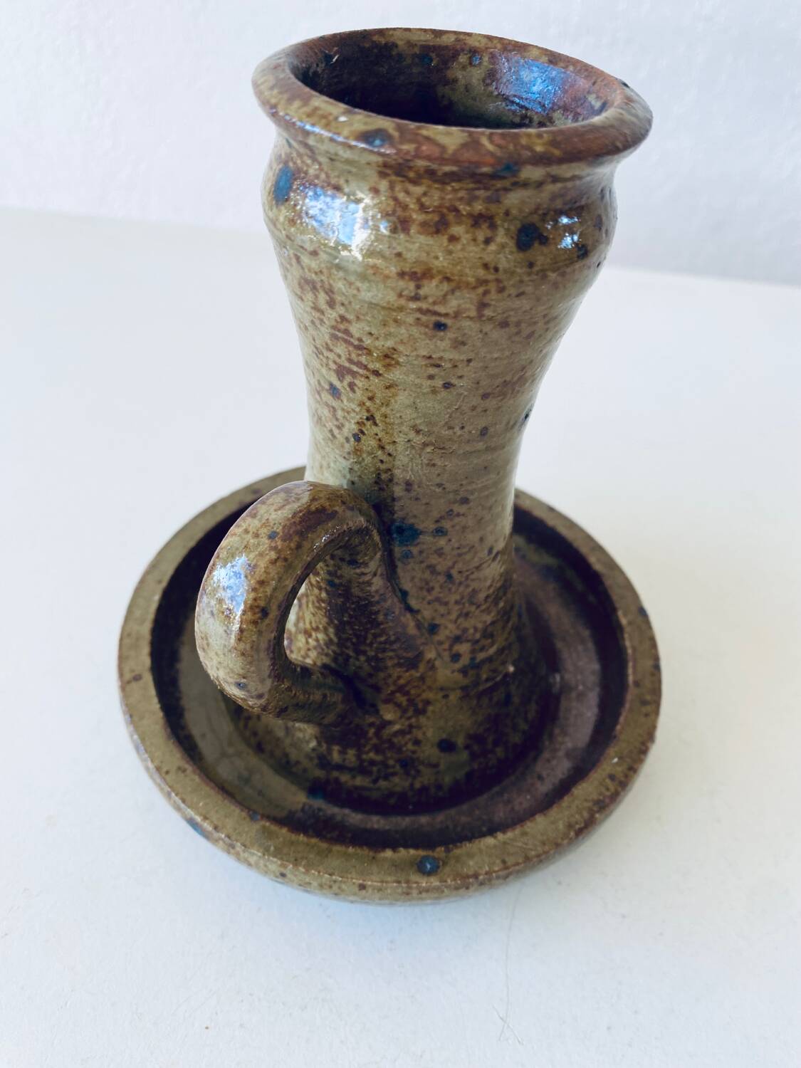 Stoneware candle holder