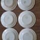 Lot de 6 assiettes barbotine