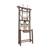 Old wooden entrance coat rack