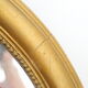 Miroir stuc ovale doré 48x59cm