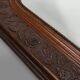 Louis Philippe mirror in plaster and wood with handcrafted decorations, France ca. 1900