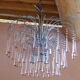 Chandelier Murano Venini tassels drops