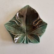 Leaf-shaped ceramic bowl by Dejardin - N Tréca Douai