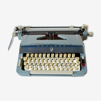 Machine à écrire Brother années 50 avec valise transport