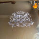 Silver metal tray (gold color)