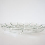 Flower glass presentation plates