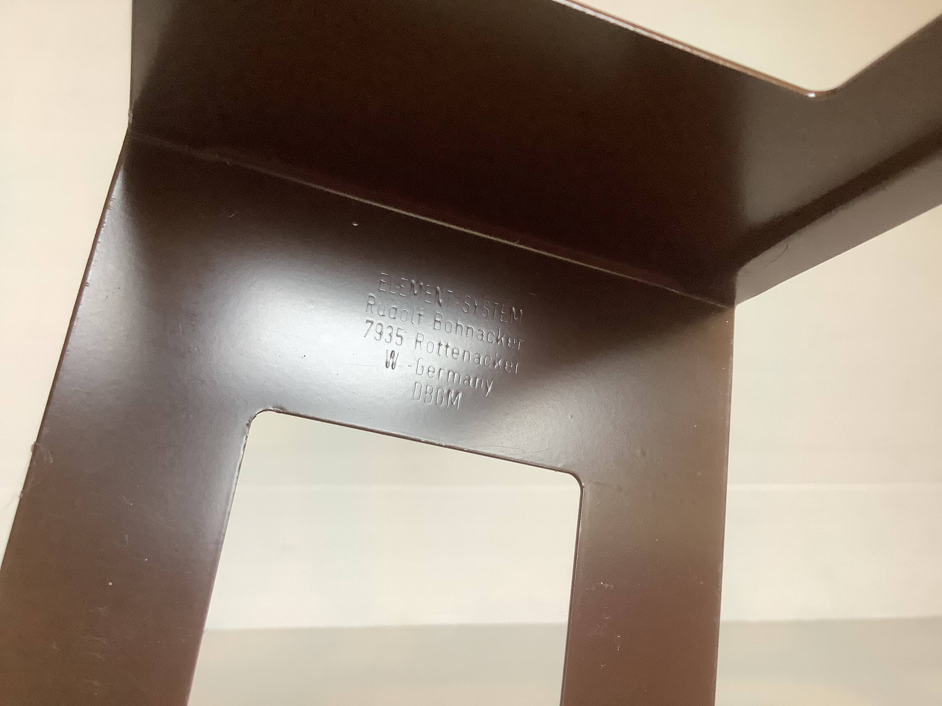 Pair of brown metal bookends Germany