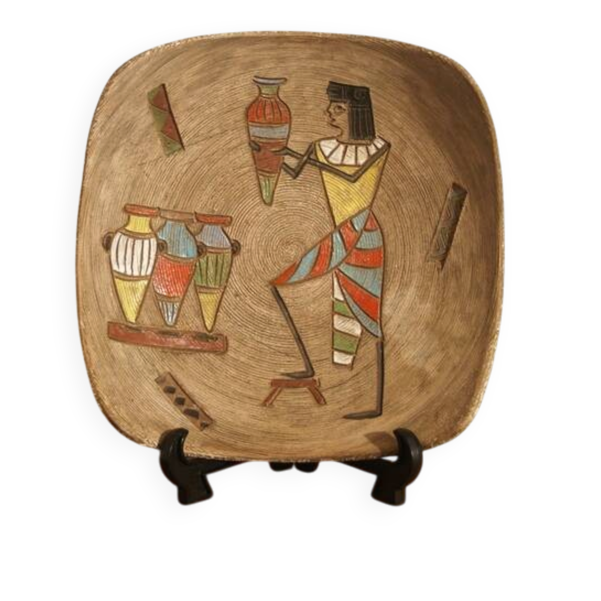 Fratelli Fanciullacci plate Italian pottery fifties design