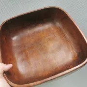 A large, beautiful teak bowl, Danish and probably from the 1980s.