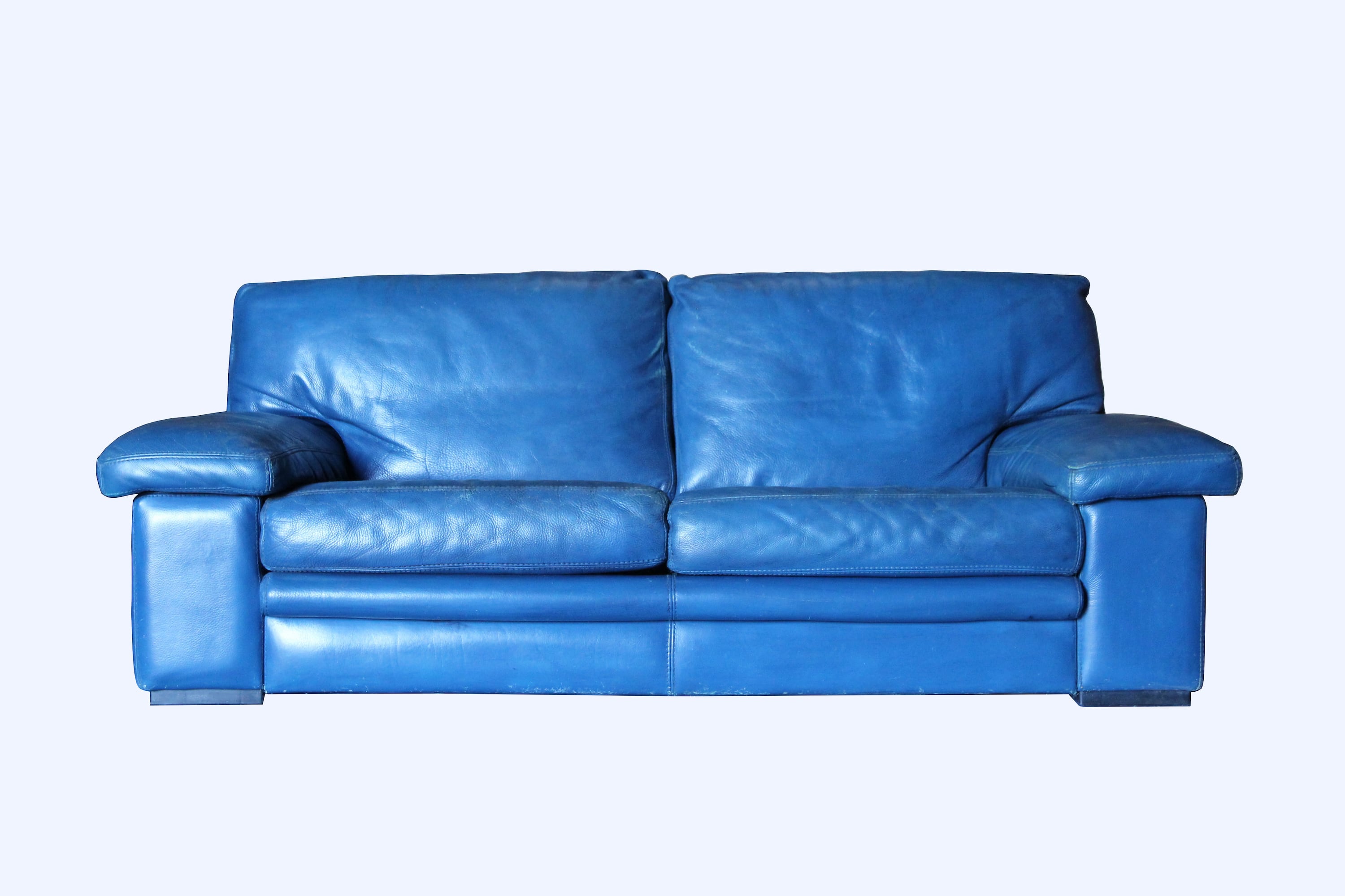 Roche Bobois sofa in Blue leather