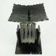 Mid century modern brutalist design iron candle holder