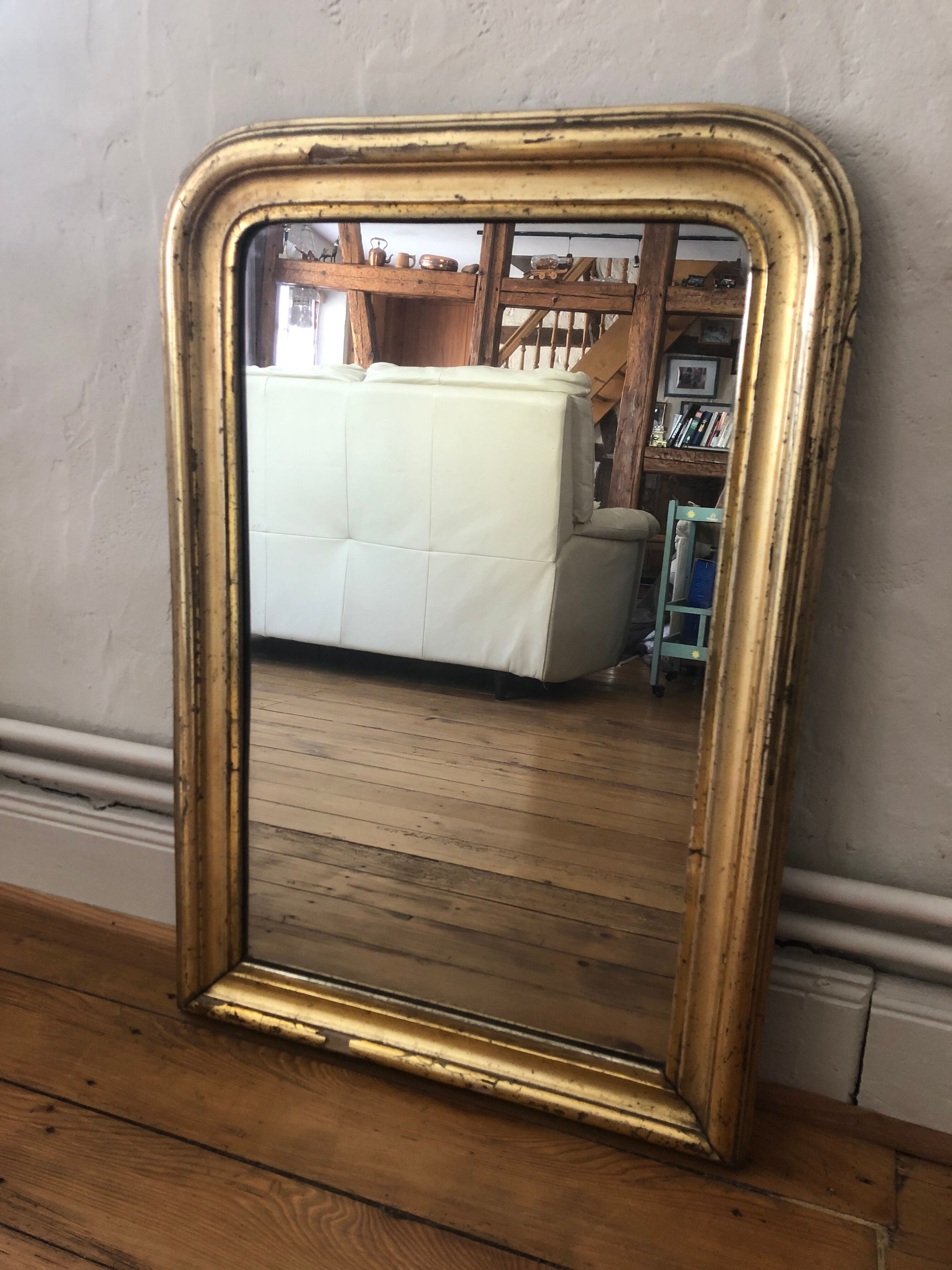 Old mirror type Louis Philippe - 80x55cm