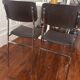 Paire de chaises vintage 70’s, chrome et skaï marron