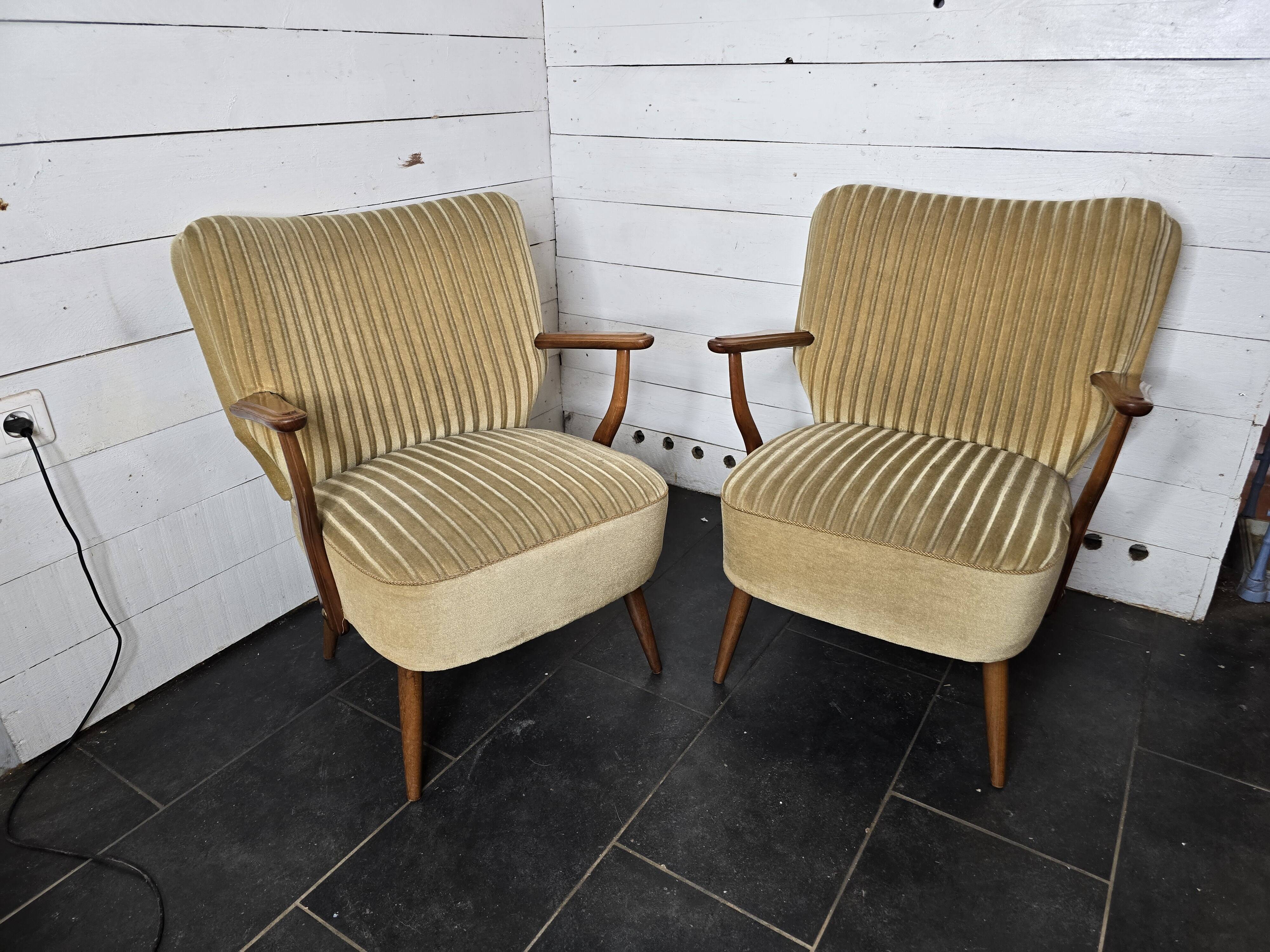 Paire de fauteuils cocktail