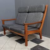 Teak 2 seat sofa by Juul Kristensen for Glostrup Denmark