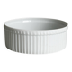 White hollow dish in Pillivuyt porcelain