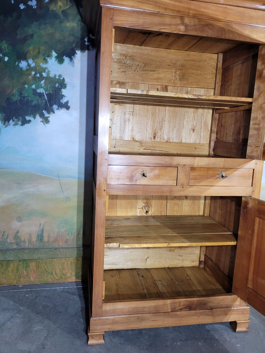 Standing Louis Philippe man in cherry wood