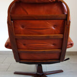Leather armchair G Mobel, Sweden 60s