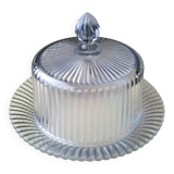 Cloche à fromage sur son plateau Val Saint Lambert