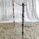 Tripod shelf in glass and gilded metal – mid. XXth