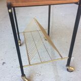 Service in wood and metal, vintage