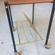 Service in wood and metal, vintage